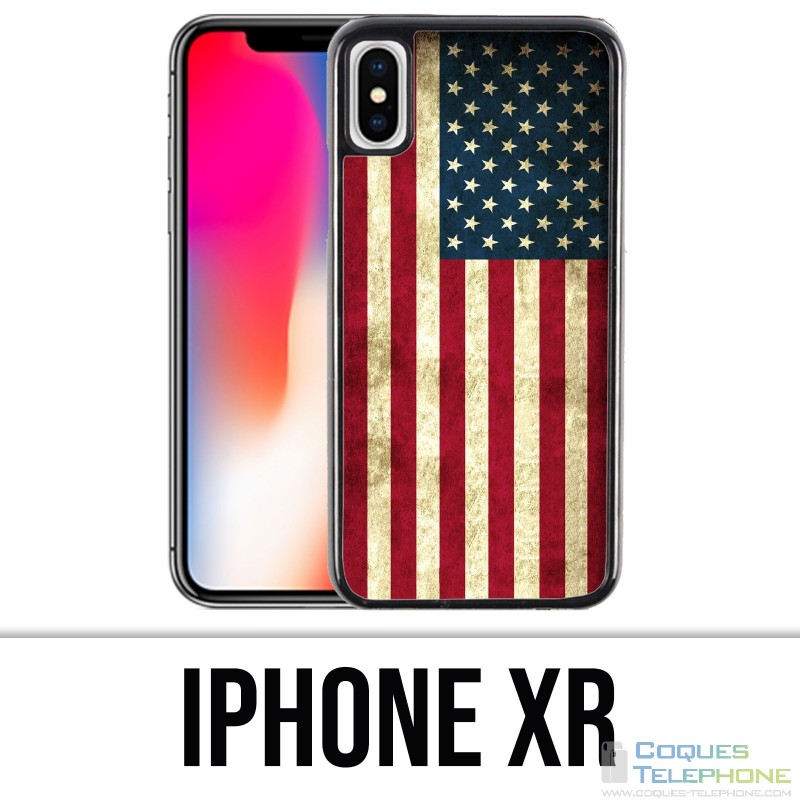 Custodia per iPhone XR - Bandiera USA