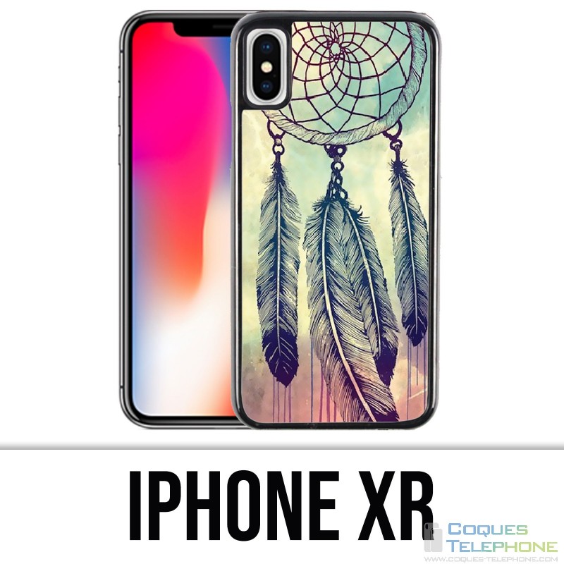 Coque iPhone XR - Dreamcatcher Plumes