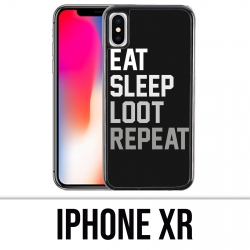 Coque iPhone XR - Eat Sleep Loot Repeat