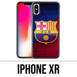 Coque iPhone XR - Football Fc Barcelone Logo