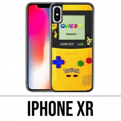 Coque iPhone XR - Game Boy Color Pikachu Jaune Pokémon