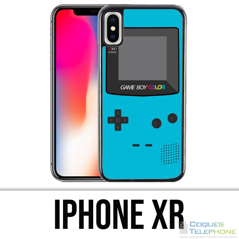 Coque iPhone XR - Game Boy Color Turquoise