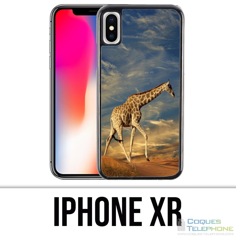 Coque iPhone XR - Girafe Fourrure