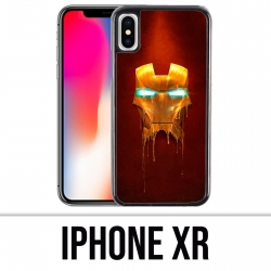 Coque iPhone XR - Iron Man Gold