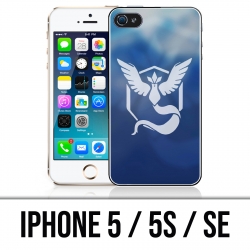 IPhone 5 / 5S / SE Hülle - Pokemon Go Team Blue Grunge