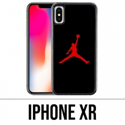 Coque iPhone XR - Jordan Basketball Logo Noir