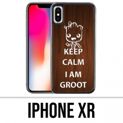 Funda iPhone XR - Mantenga la calma Groot