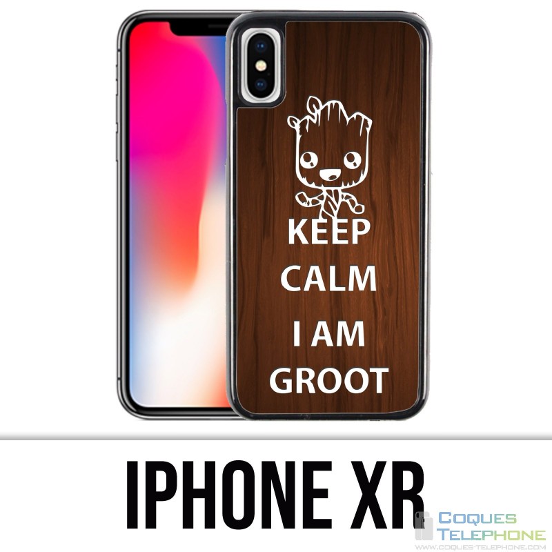 Coque iPhone XR - Keep Calm Groot