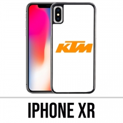Custodia iPhone XR - Logo Ktm sfondo bianco