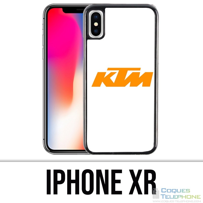 Funda iPhone XR - Ktm Logo Fondo blanco