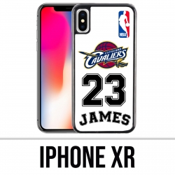 Coque iPhone XR - Lebron James Blanc