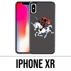 Funda iPhone XR - Unicorn Deadpool Spiderman