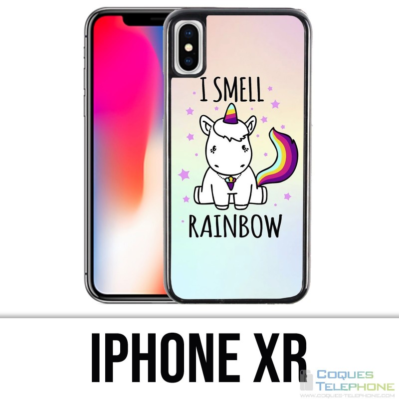 Coque iPhone XR - Licorne I Smell Raimbow