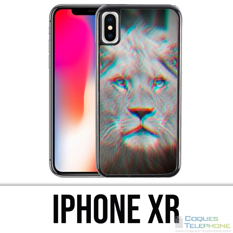 Coque iPhone XR - Lion 3D