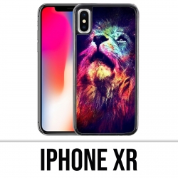 Coque iPhone XR - Lion Galaxie
