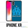 XR iPhone Fall - Logo Om Marseille großer blauer Hintergrund