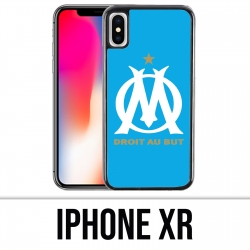 Coque iPhone XR - Logo Om Marseille Bleu