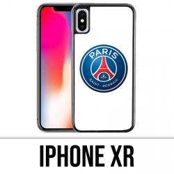 Custodia per iPhone XR - Logo Psg sfondo bianco