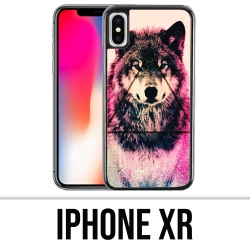 IPhone XR Hülle - Triangle Wolf