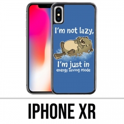Coque iPhone XR - Loutre Not Lazy