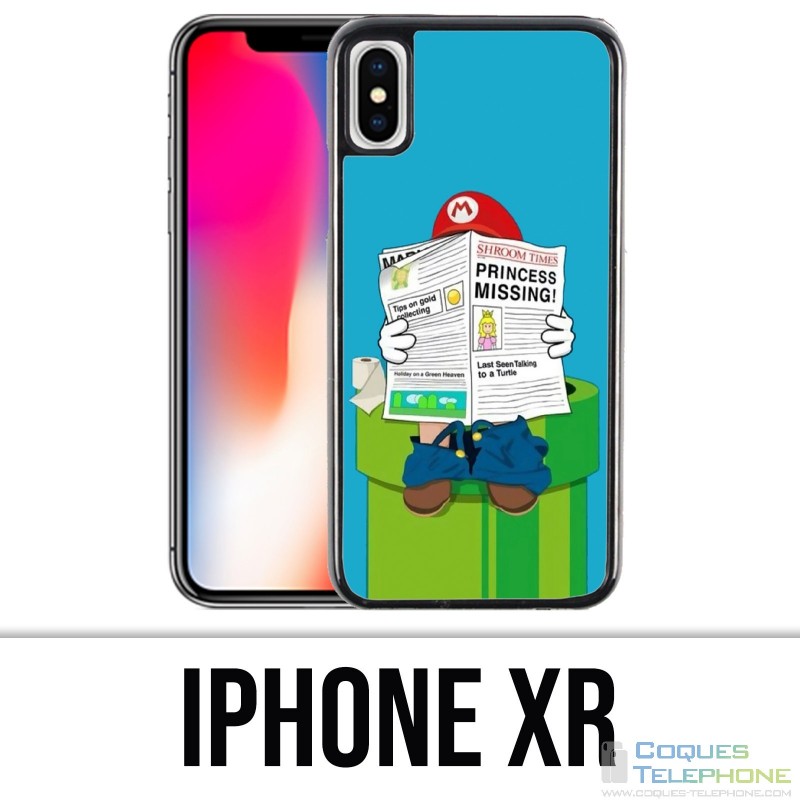 Coque iPhone XR - Mario Humour