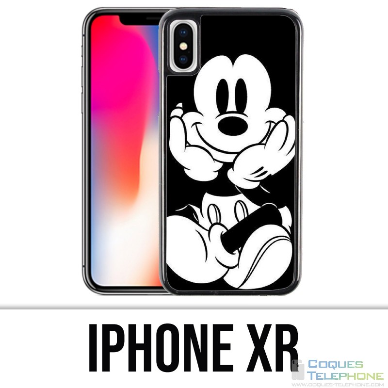 Coque iPhone XR - Mickey Noir Et Blanc