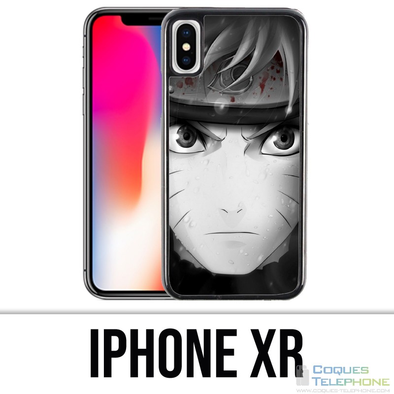 Funda para iPhone XR - Naruto en blanco y negro