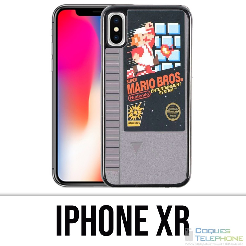 Coque iPhone XR - Nintendo Nes Cartouche Mario Bros