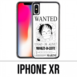 Custodia per iPhone XR - One Piece Wanted Luffy