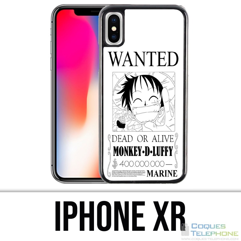 Coque iPhone XR - One Piece Wanted Luffy