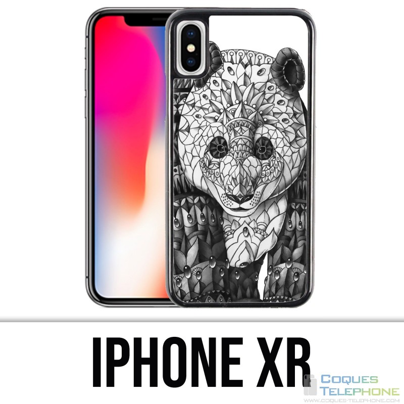 Coque iPhone XR - Panda Azteque