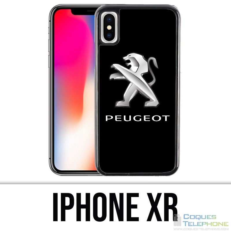 Custodia per iPhone XR - Logo Peugeot