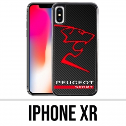Custodia per iPhone XR - Logo Peugeot Sport