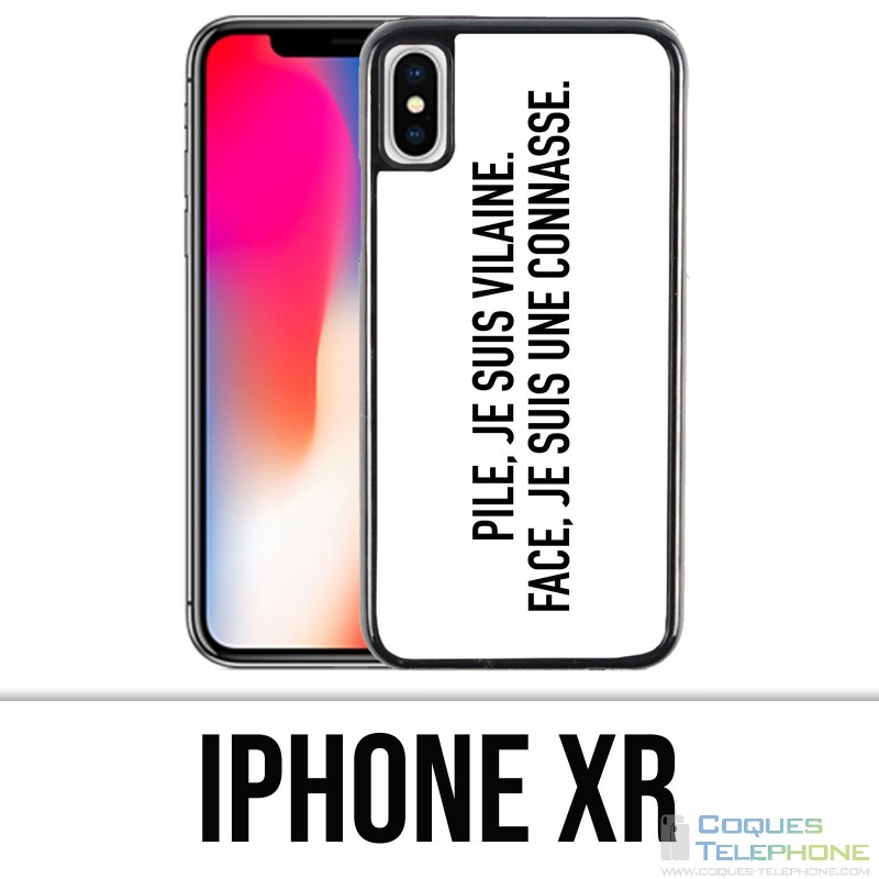 Carcasa iPhone XR - Batería Vilaine Face Connasse