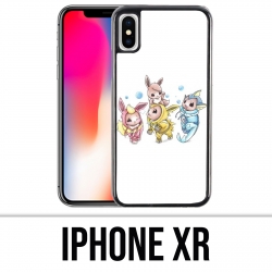 Coque iPhone XR - Pokémon bébé Evoli évolution