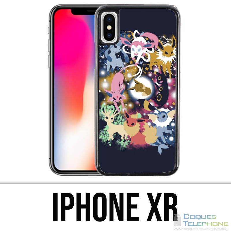 Custodia per iPhone XR - Evoluzioni Pokémon