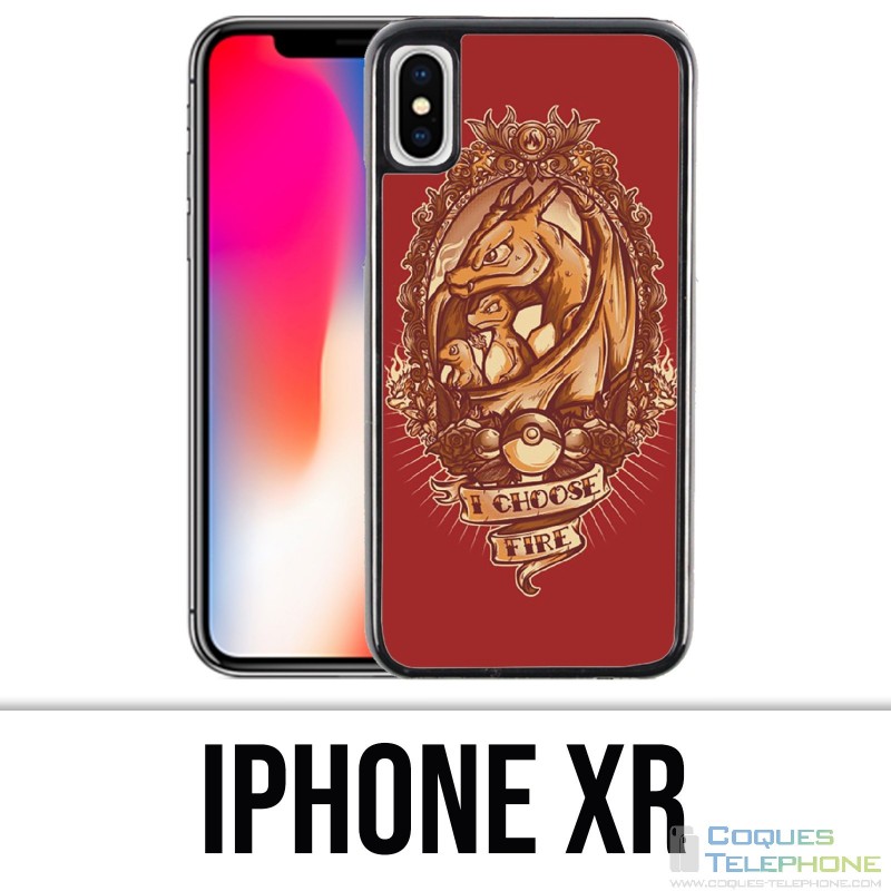 Coque iPhone XR - Pokémon Fire