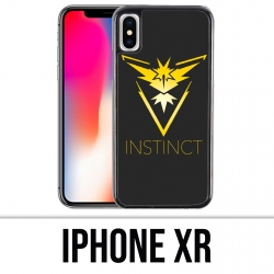 Funda iPhone XR - Pokémon Go Team Amarillo Grunge