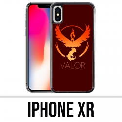 Funda iPhone XR - Pokémon Go Team Red Grunge