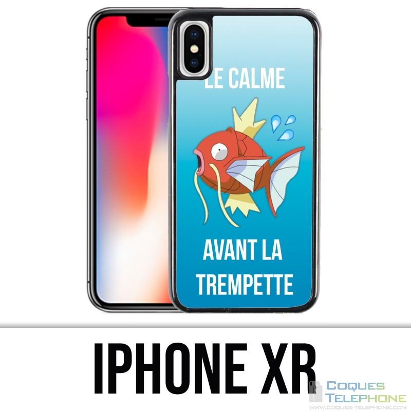 Coque iPhone XR - Pokémon Le Calme Avant La Trempette Magicarpe