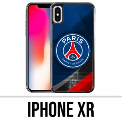Funda iPhone XR - Logotipo PSG Metal Cromo