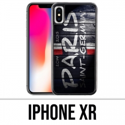 Coque iPhone XR - PSG Tag Mur