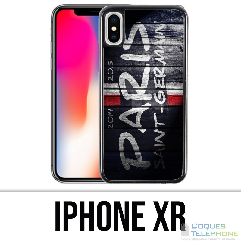 Coque iPhone XR - PSG Tag Mur