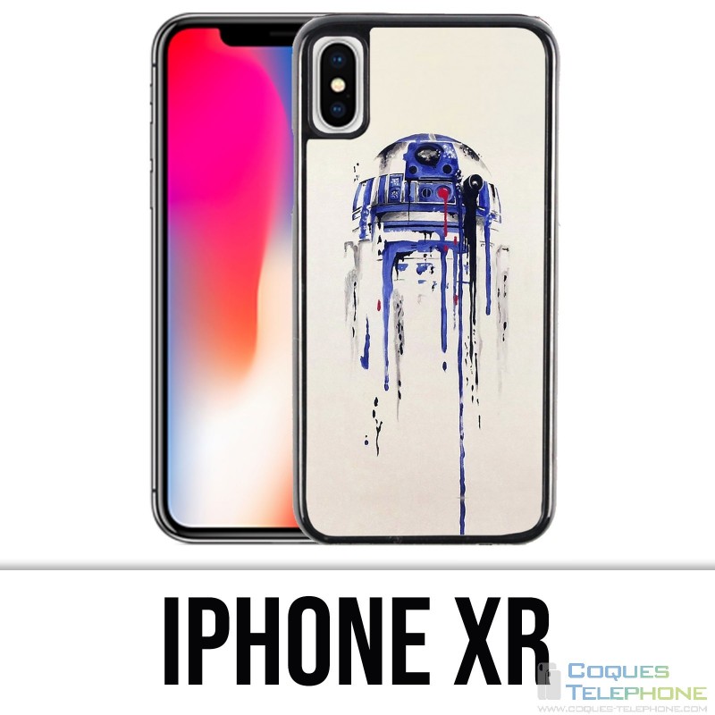Coque iPhone XR - R2D2 Paint