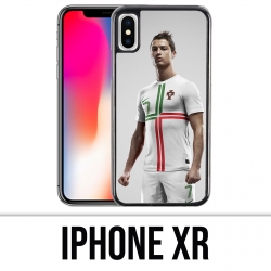 Coque iPhone XR - Ronaldo Football Splash