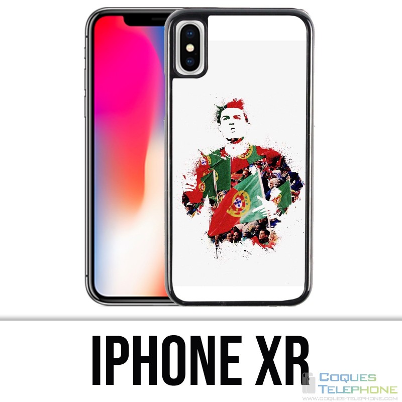 IPhone case XR - Ronaldo Lowpoly