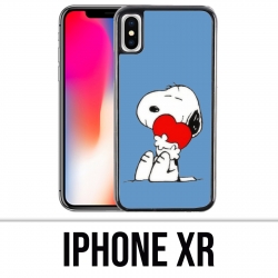 Coque iPhone XR - Snoopy Coeur