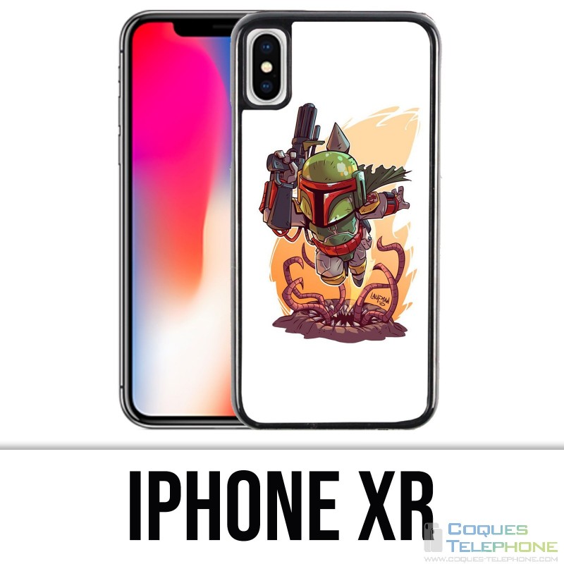 Custodia per iPhone XR - Star Wars Boba Fett Cartoon