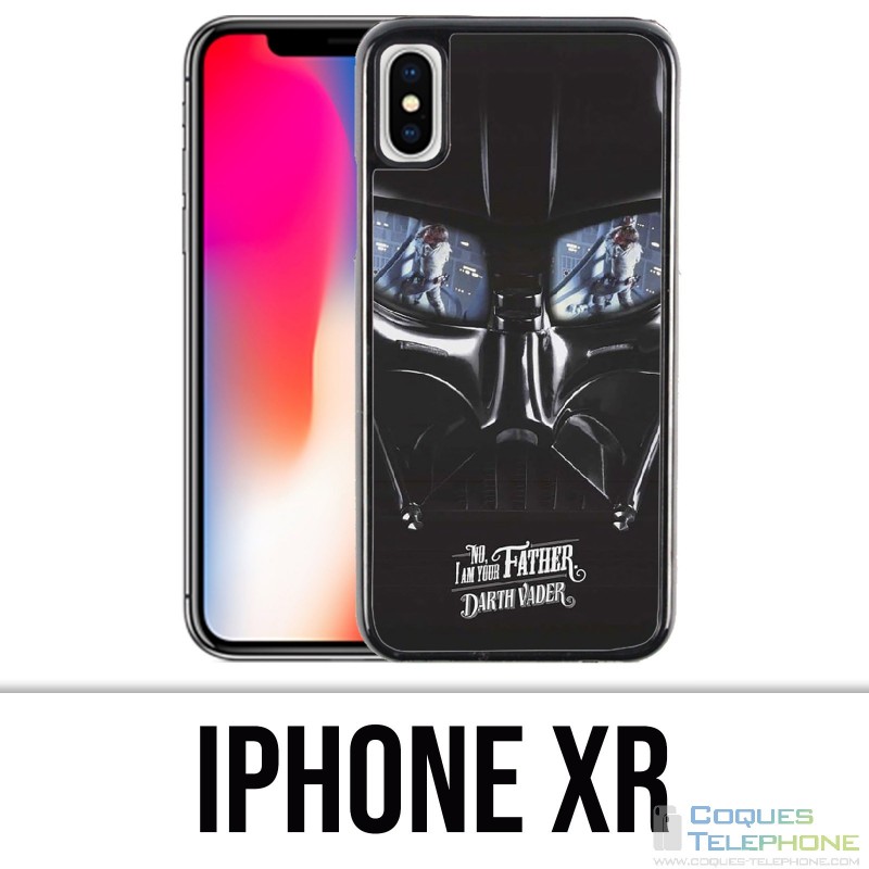 Coque iPhone XR - Star Wars Dark Vador Moustache