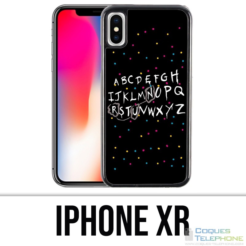 Coque iPhone XR - Stranger Things Alphabet